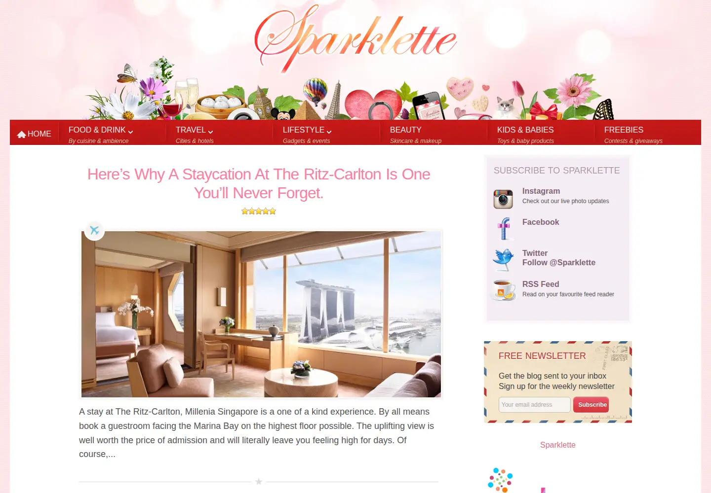 Screenshot of sparklette.net