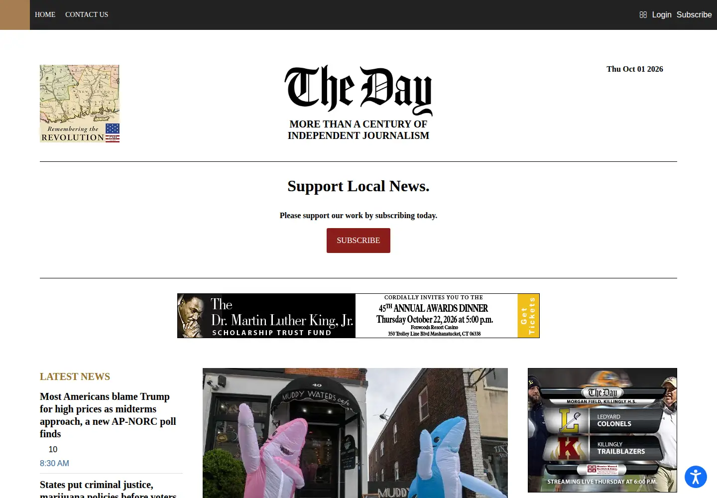 Screenshot of theday.com