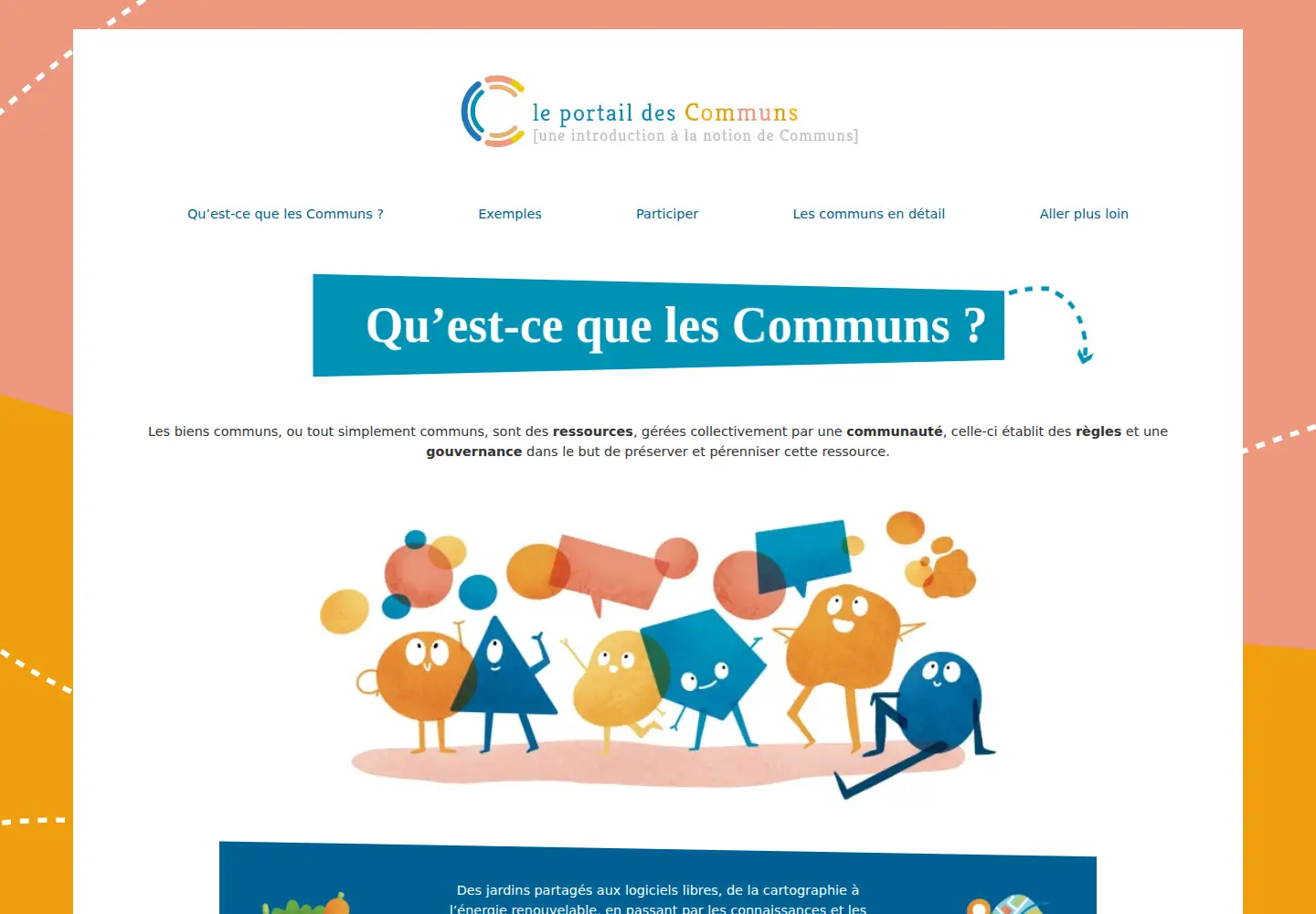 Screenshot of lescommuns.org