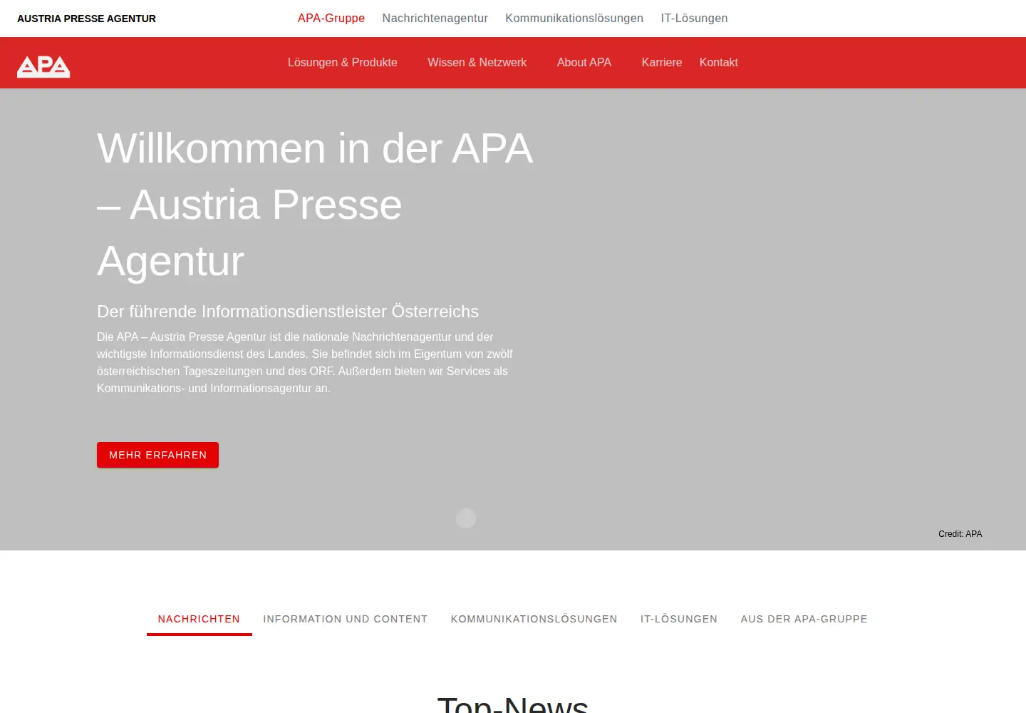 Screenshot of apa.at