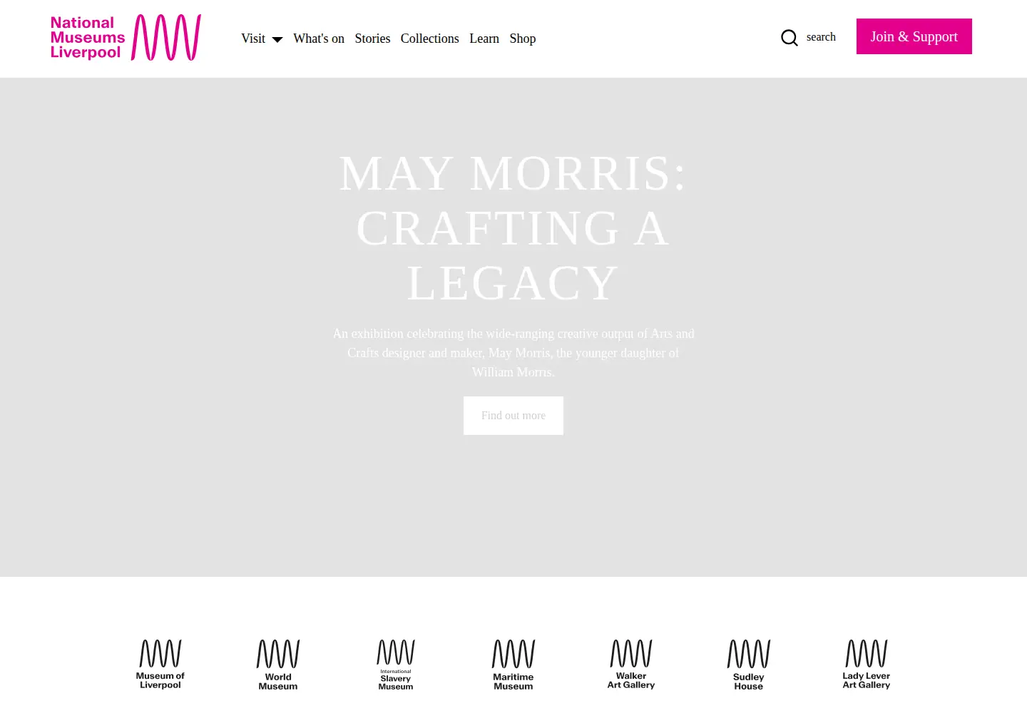 Screenshot of liverpoolmuseums.org.uk