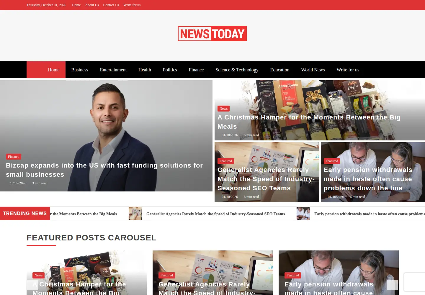 Screenshot of newstoday.co.uk