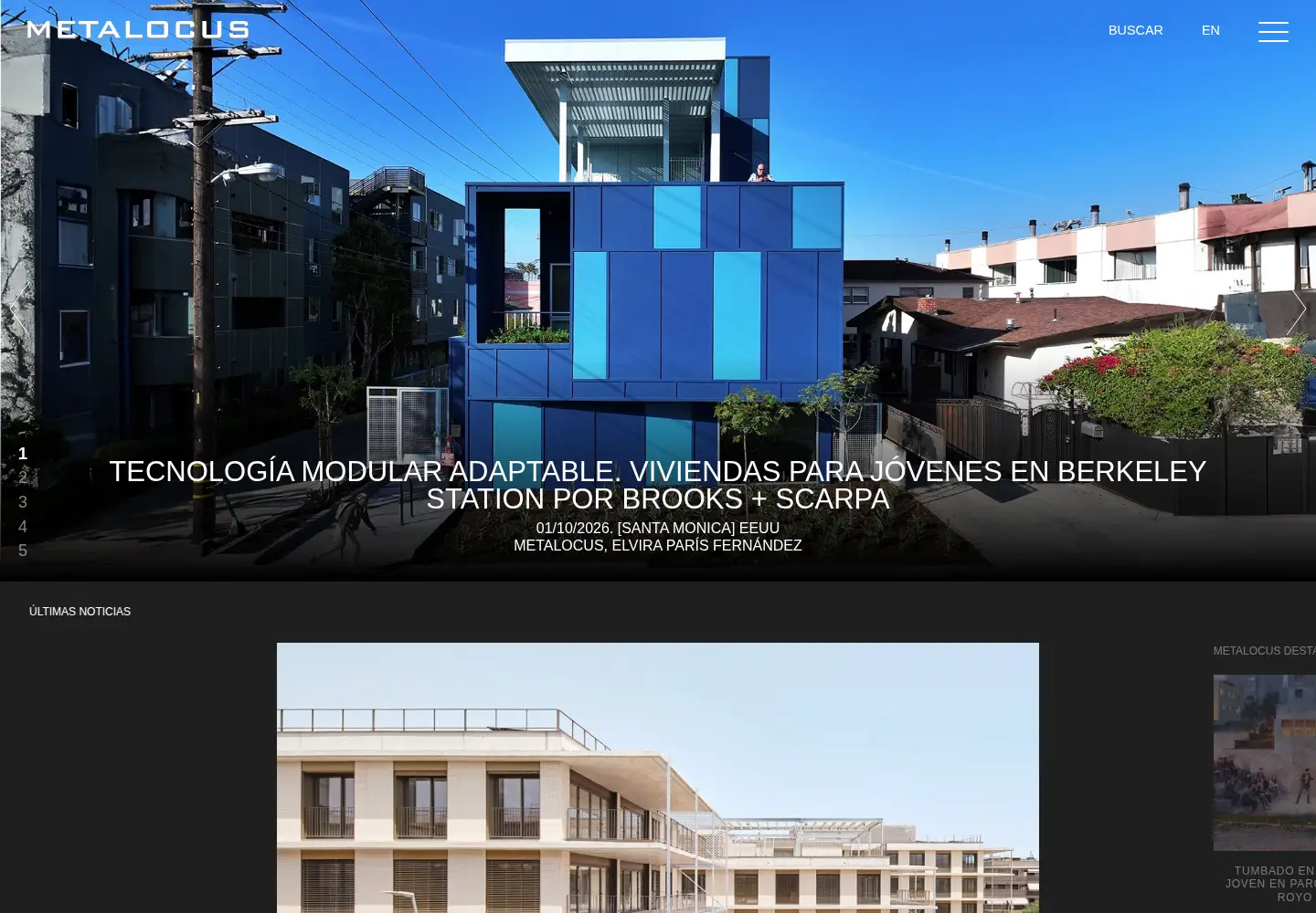 Screenshot of metalocus.es