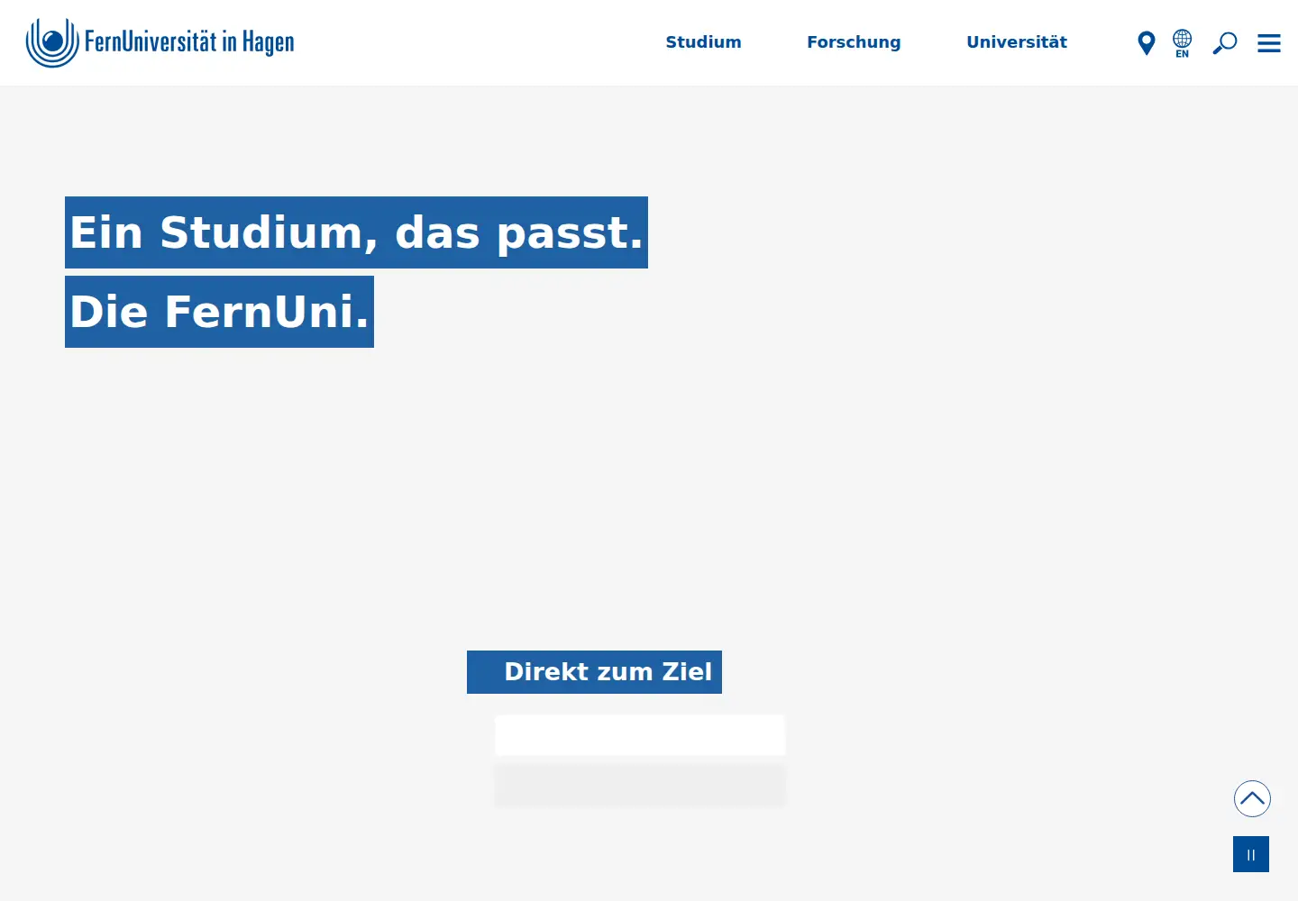 Screenshot of fernuni-hagen.de