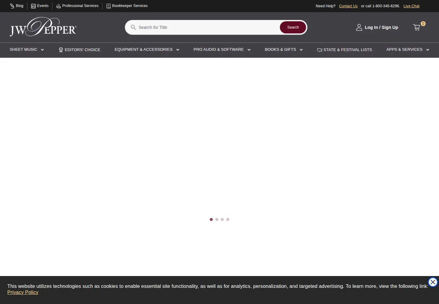 Screenshot of jwpepper.com