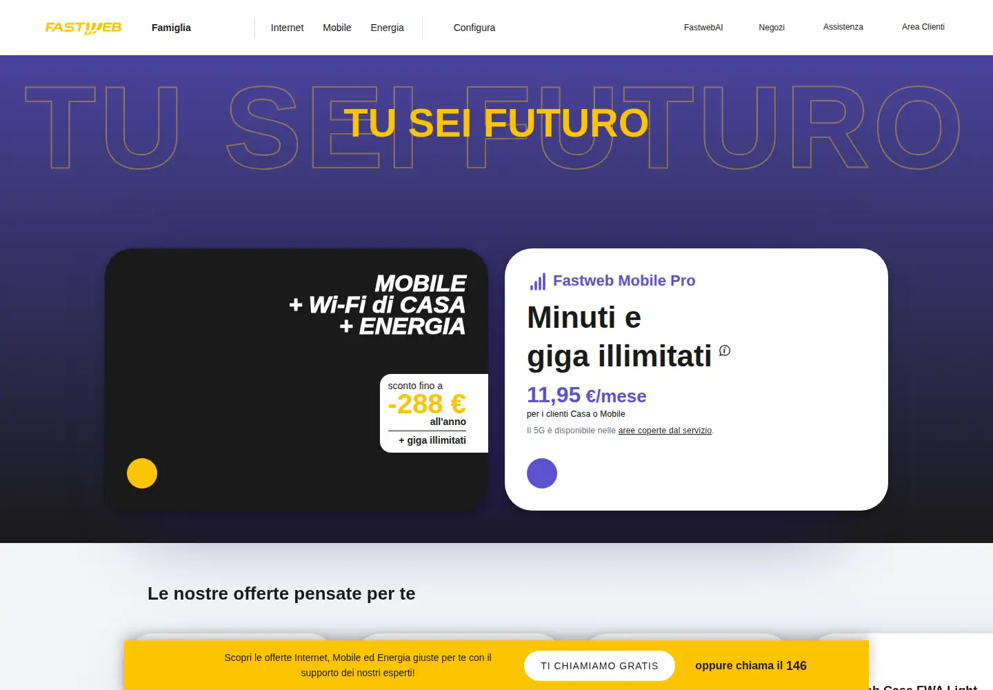 Screenshot of fastweb.it