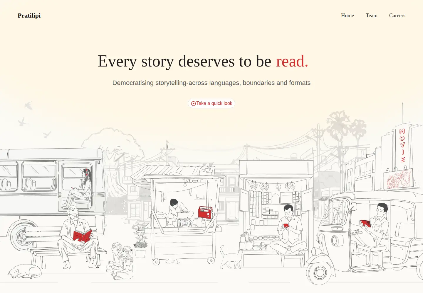 Screenshot of pratilipi.com
