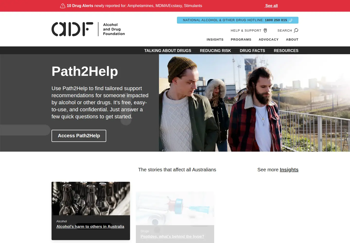 Screenshot of adf.org.au