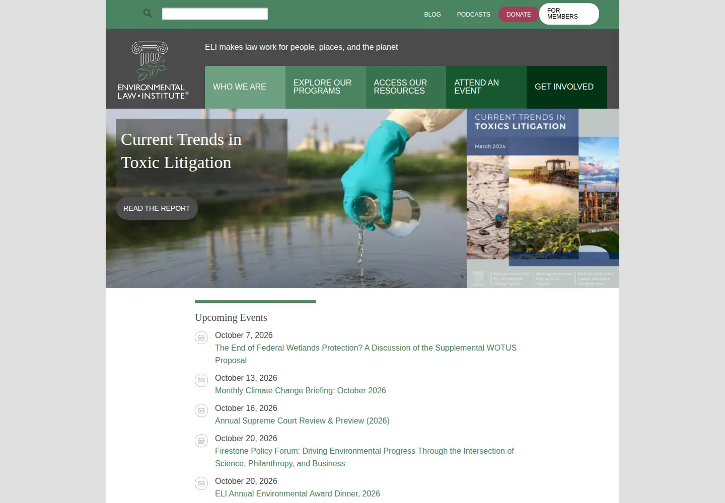 Screenshot of eli.org