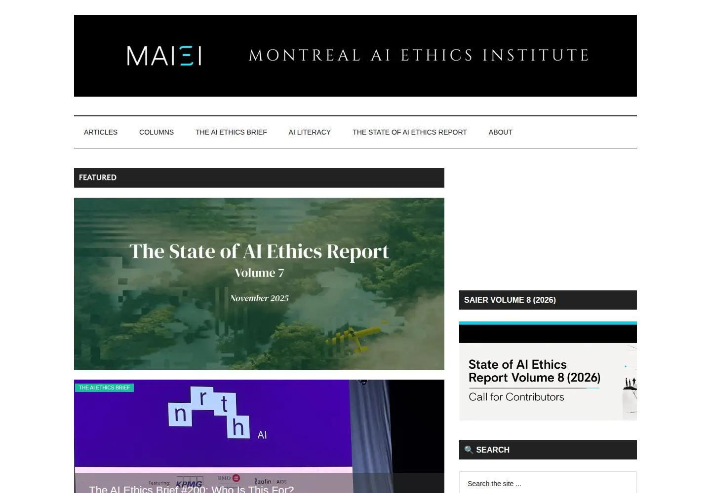 Screenshot of montrealethics.ai