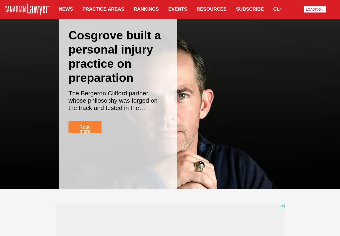 Screenshot of canadianlawyermag.com