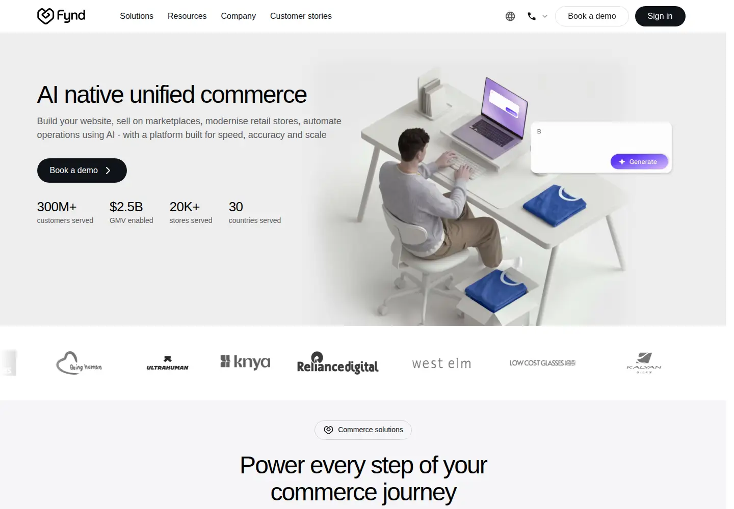 Screenshot of fynd.com