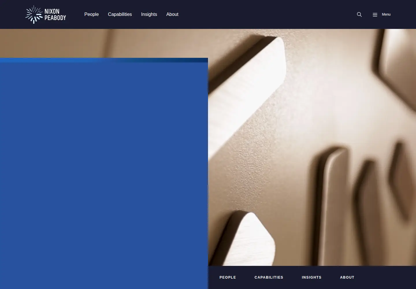 Screenshot of nixonpeabody.com