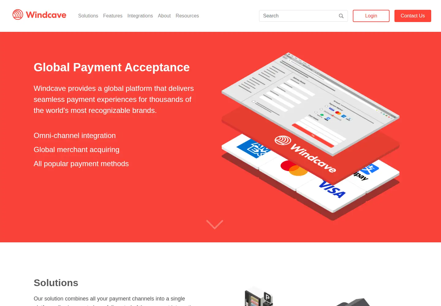 Screenshot of windcave.com