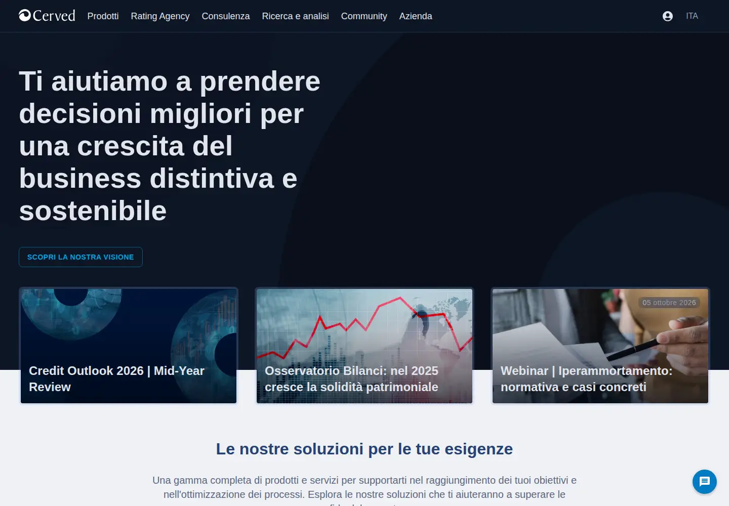 Screenshot of cerved.com
