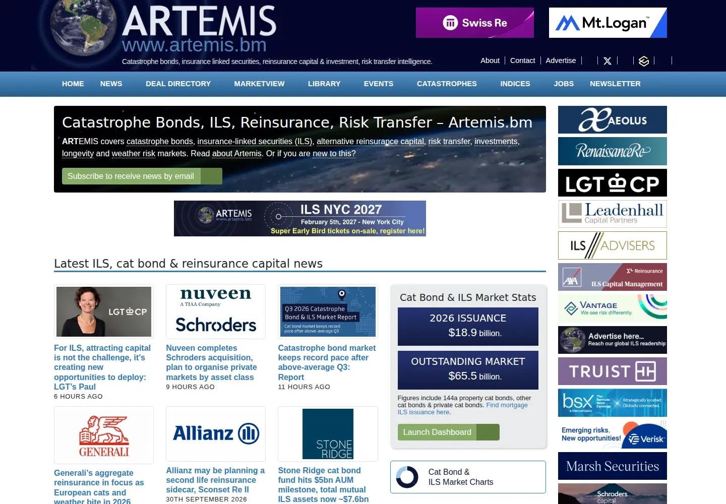 Screenshot of artemis.bm