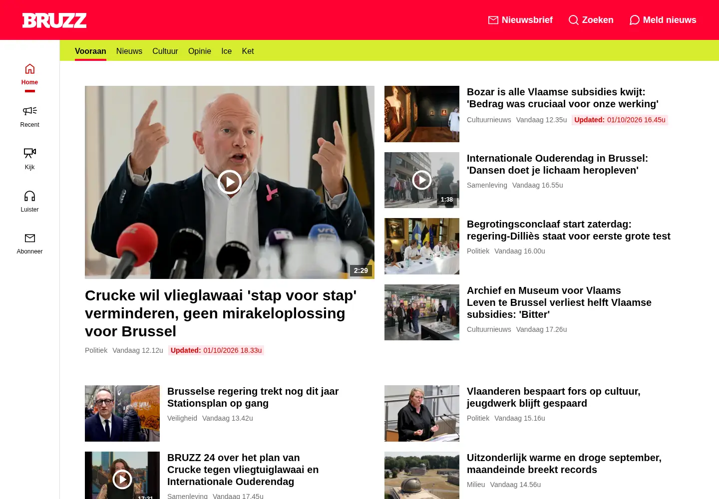 Screenshot of bruzz.be