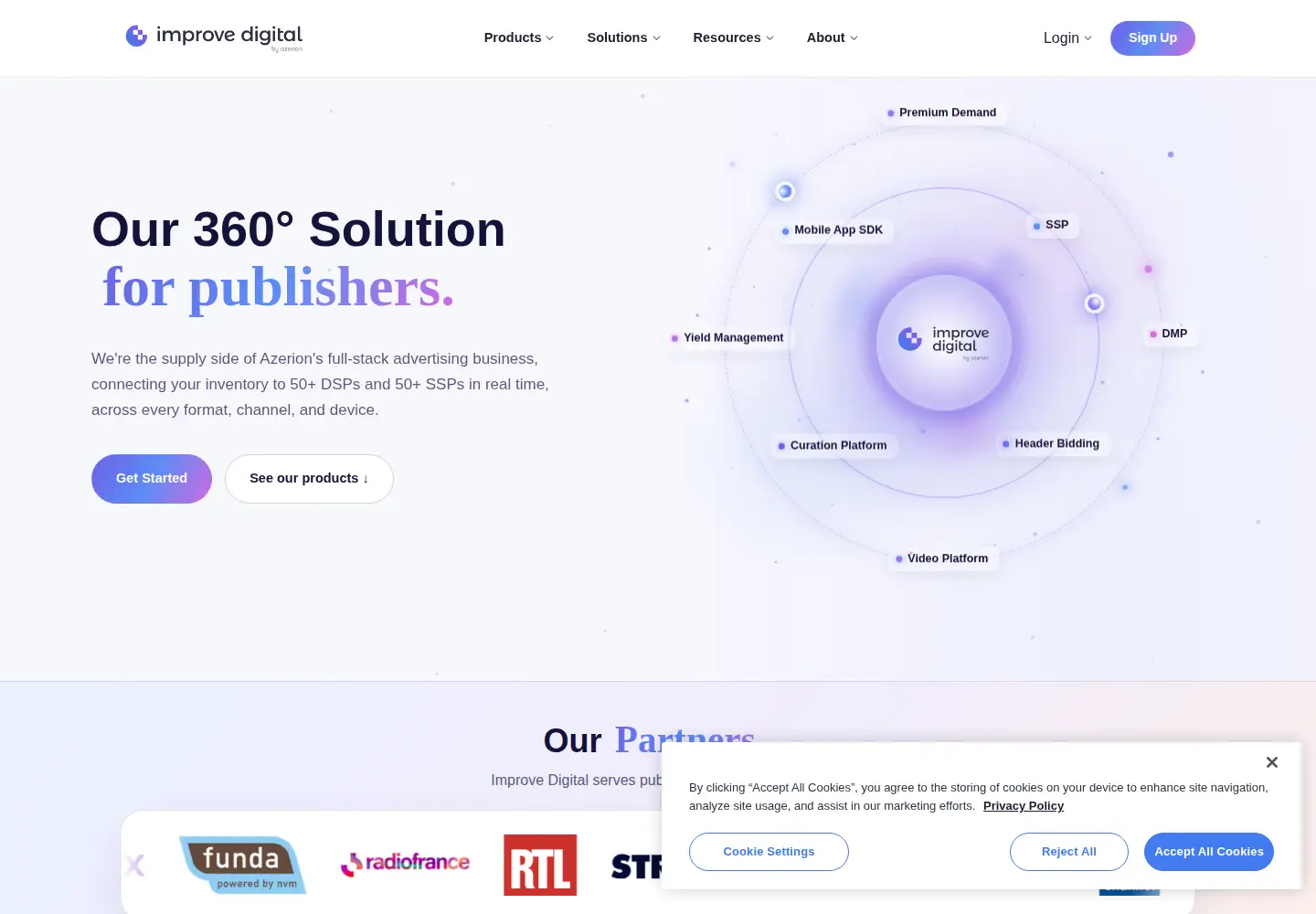 Screenshot of improvedigital.com