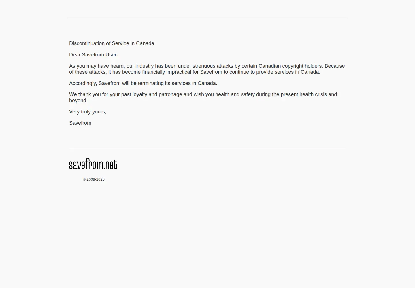 Screenshot of savefrom.net