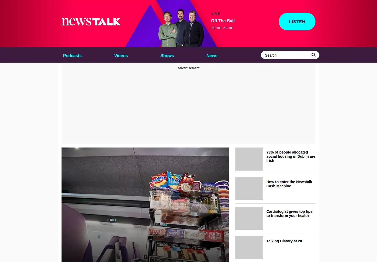 Screenshot of newstalk.com