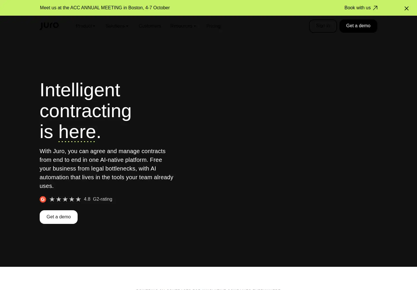 Screenshot of juro.com