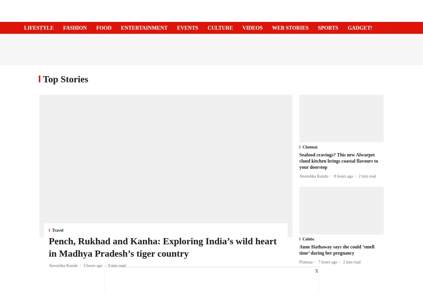Captured homepage of indulgexpress.com in the current scan
