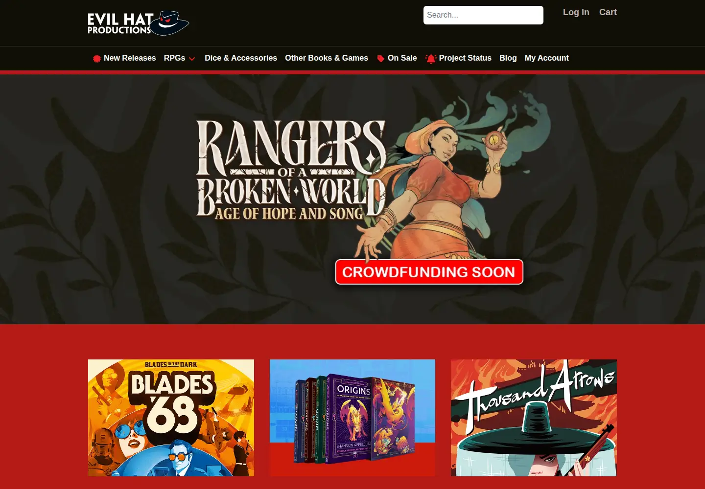 Screenshot of evilhat.com