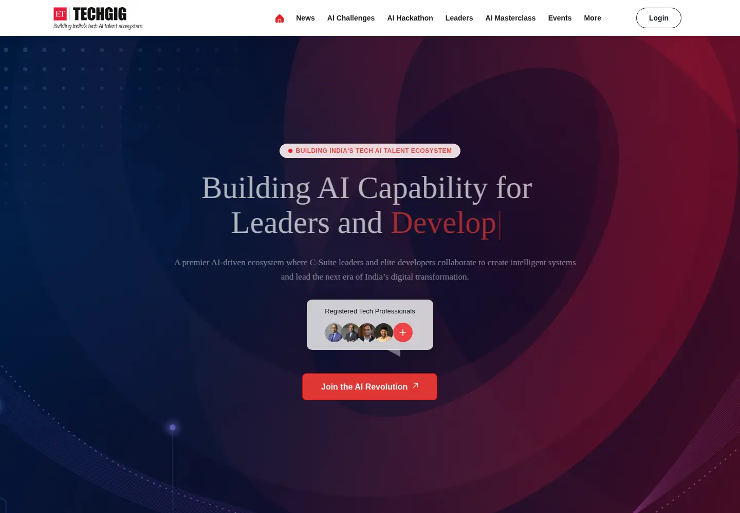Screenshot of techgig.com