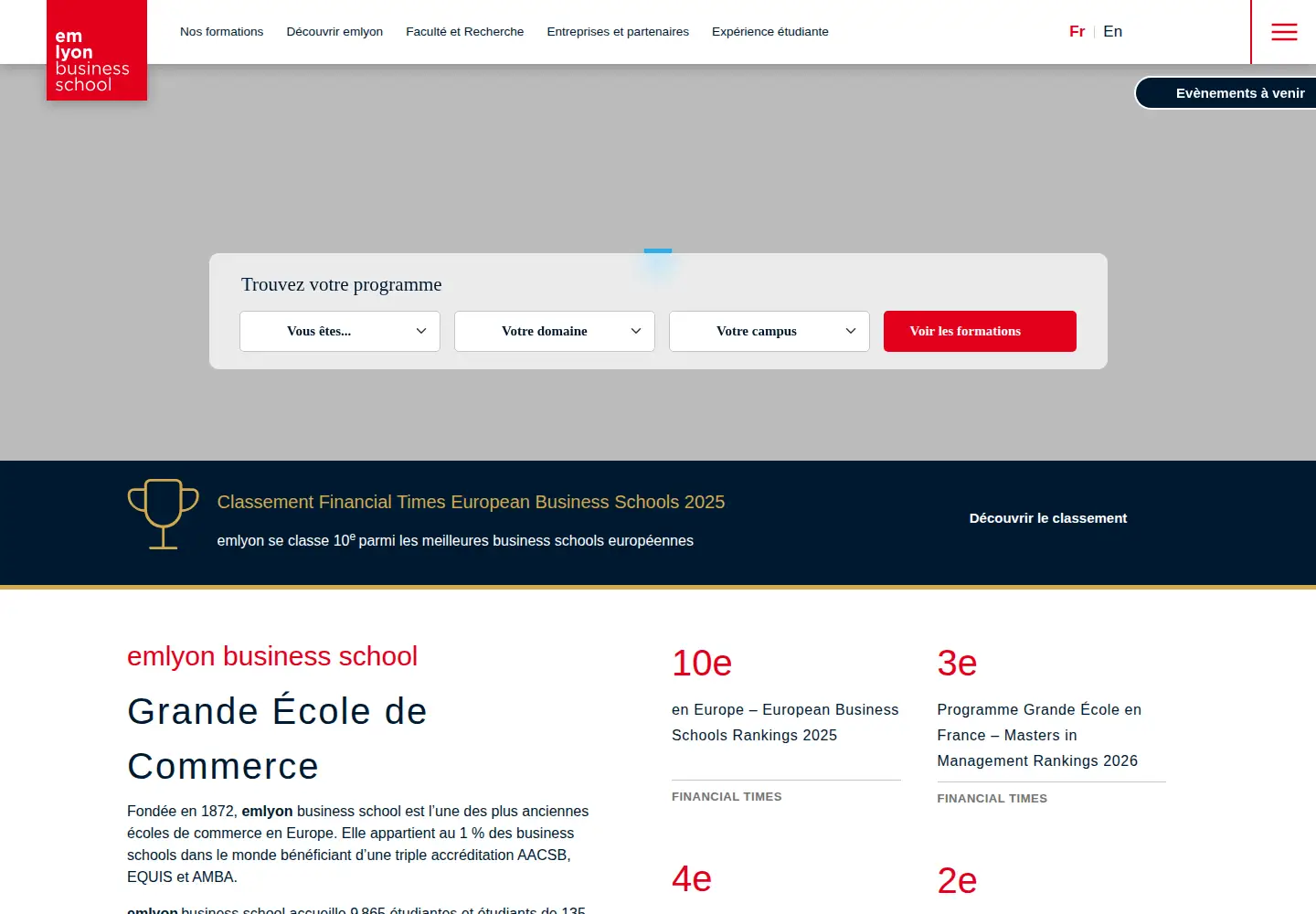 Screenshot of em-lyon.com