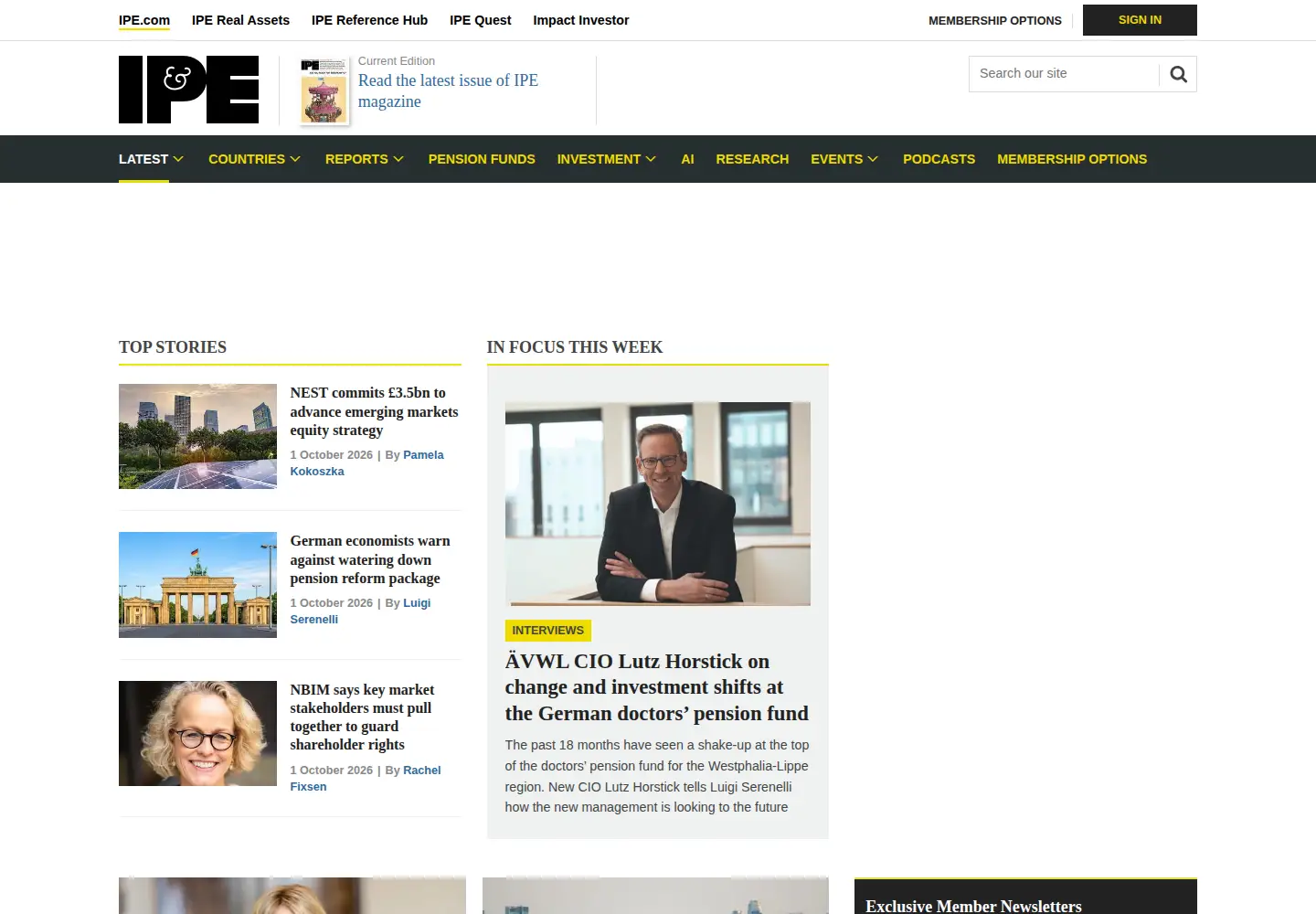 Screenshot of ipe.com