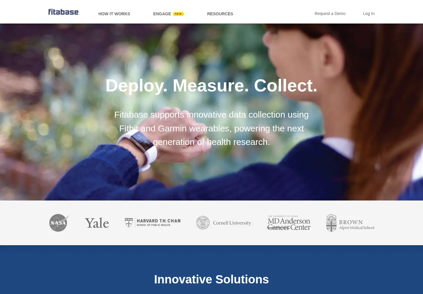 Screenshot of fitabase.com