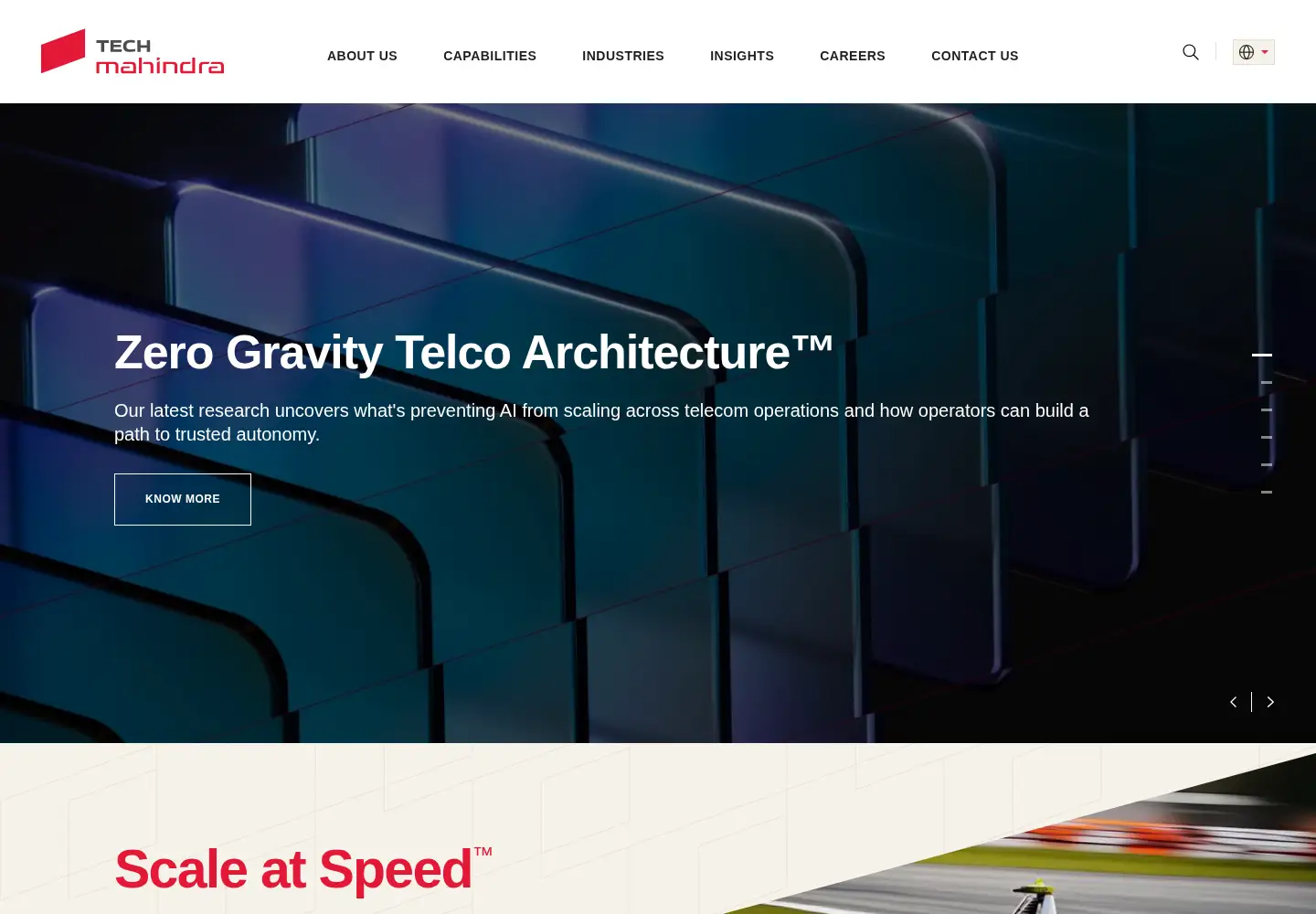 Screenshot of techmahindra.com