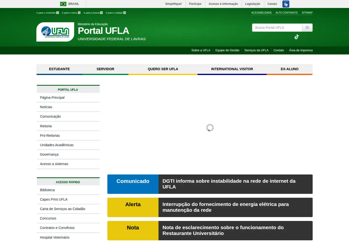 Screenshot of ufla.br