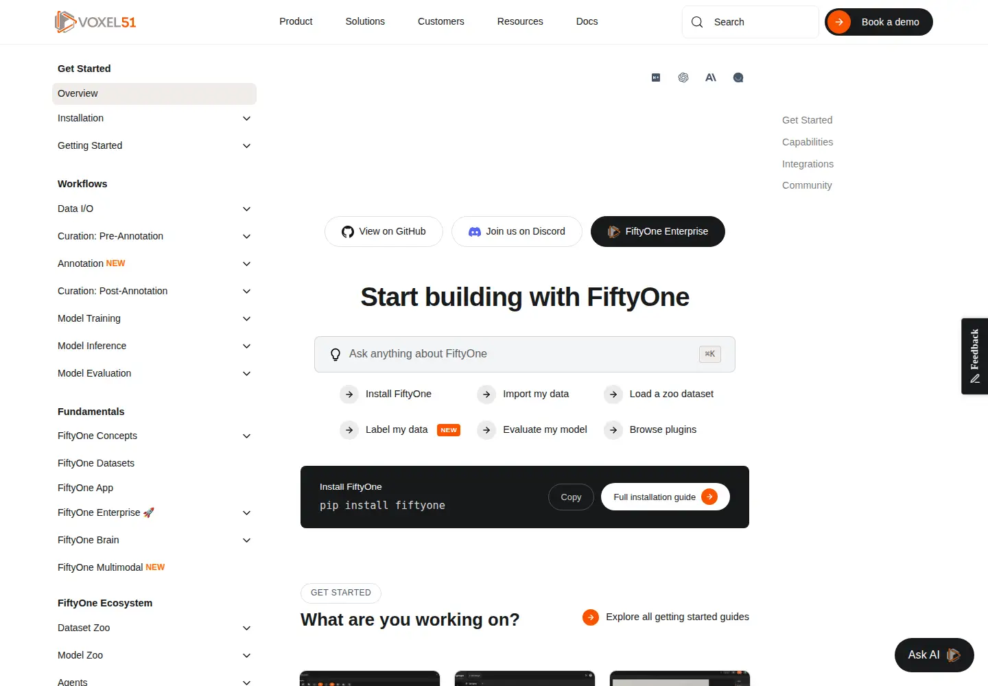 Screenshot of fiftyone.ai