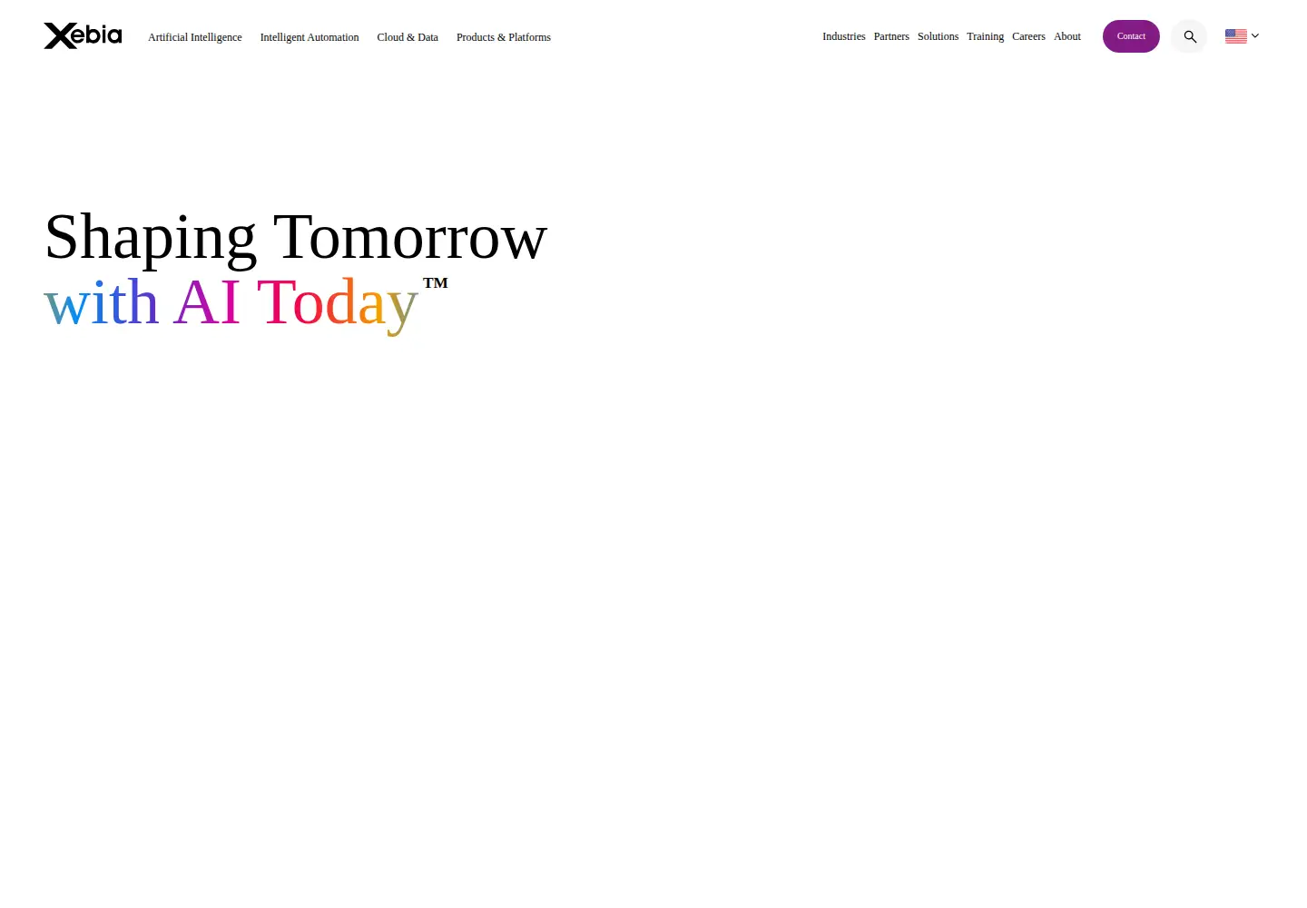 Screenshot of xebia.com