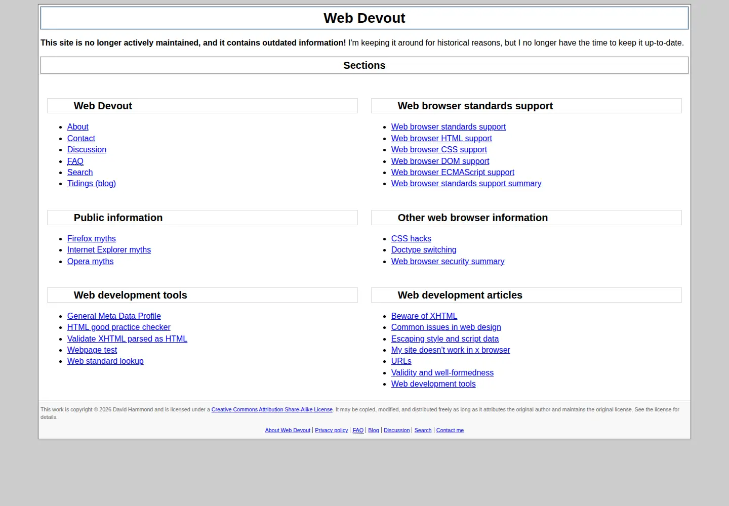 Screenshot of webdevout.net
