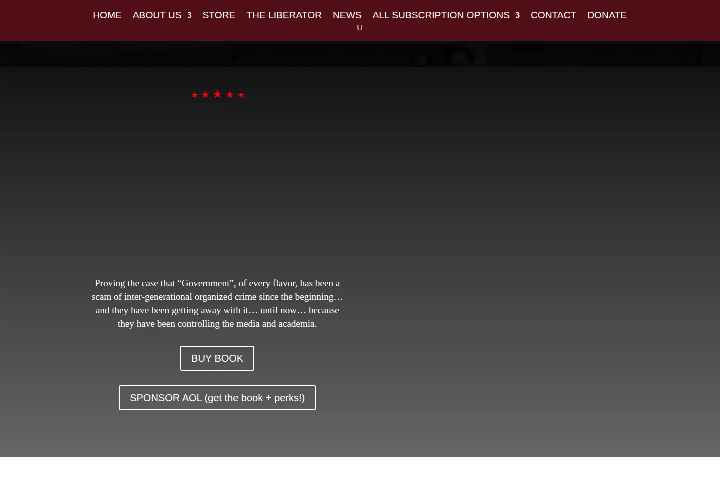 Screenshot of government-scam.com