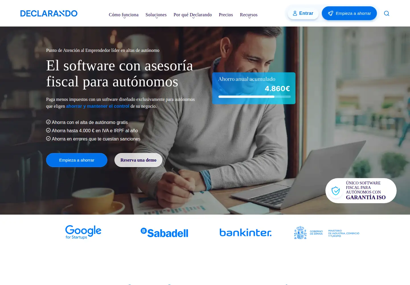 Screenshot of declarando.es