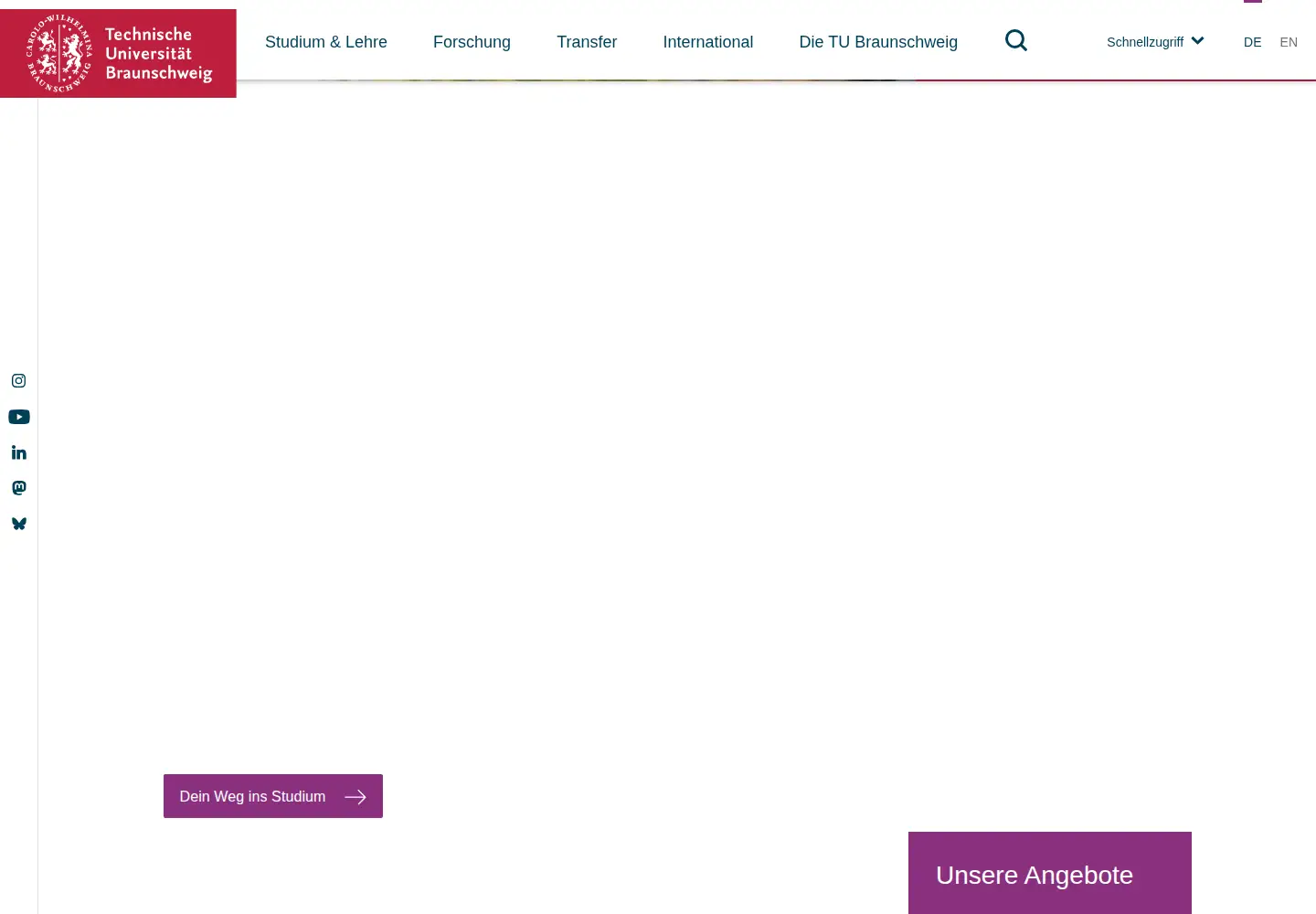 Screenshot of tu-bs.de