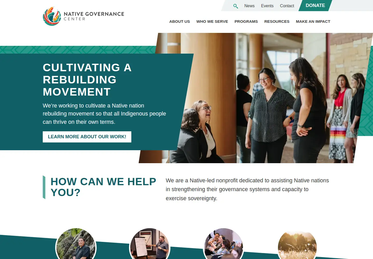 Screenshot of nativegov.org