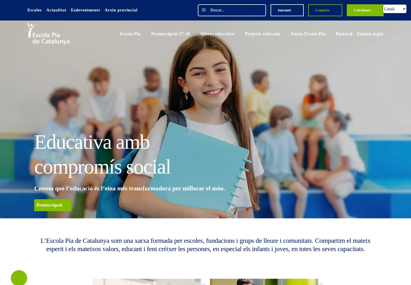 Screenshot of escolapia.cat