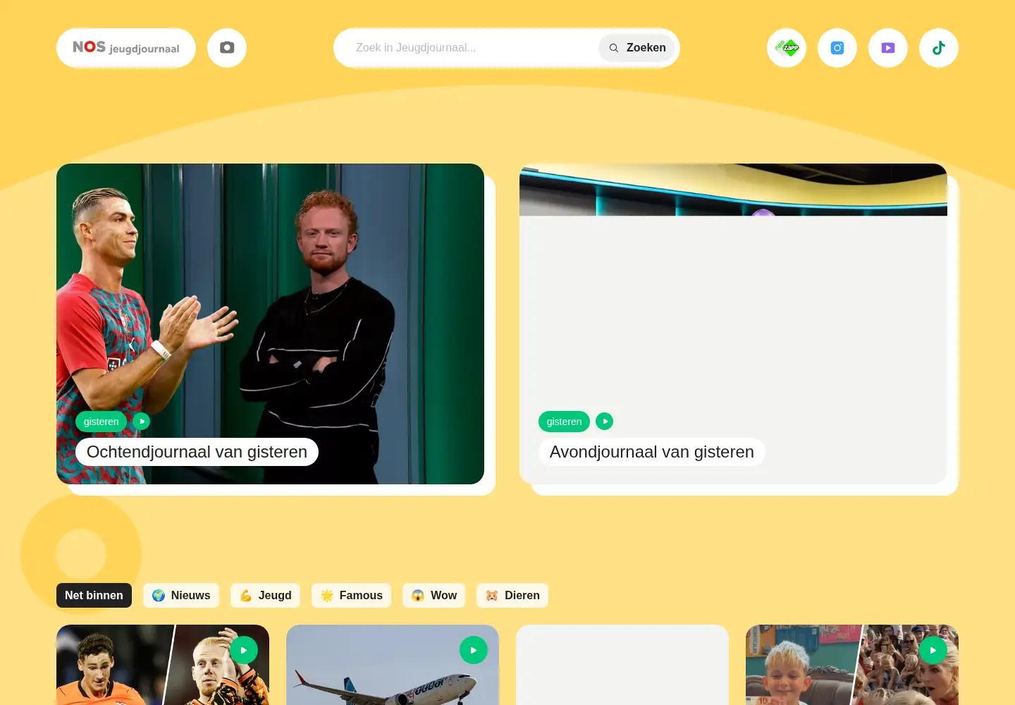 Screenshot of jeugdjournaal.nl