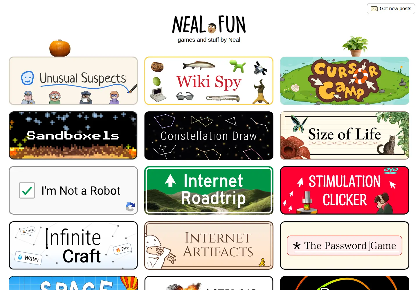 Screenshot of neal.fun