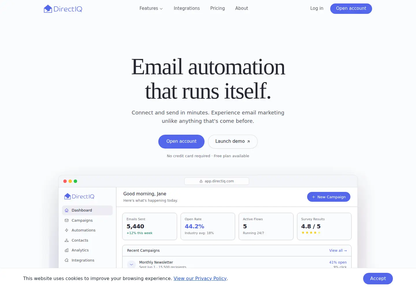 Screenshot of directiq.com