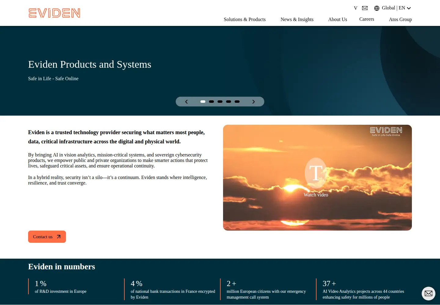Screenshot of eviden.com