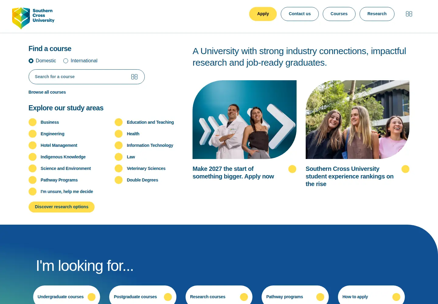 Screenshot of scu.edu.au
