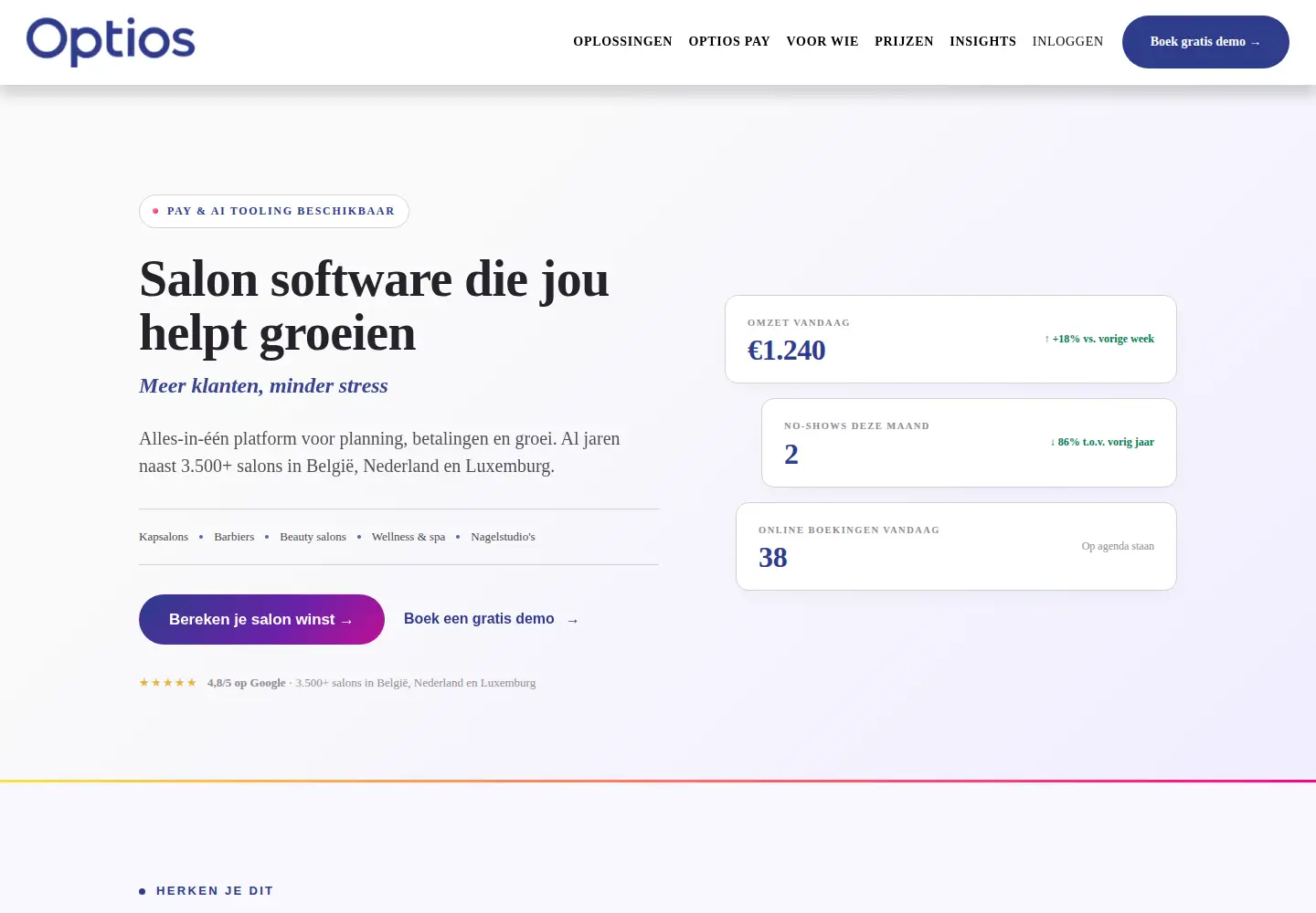 Screenshot of optios.net