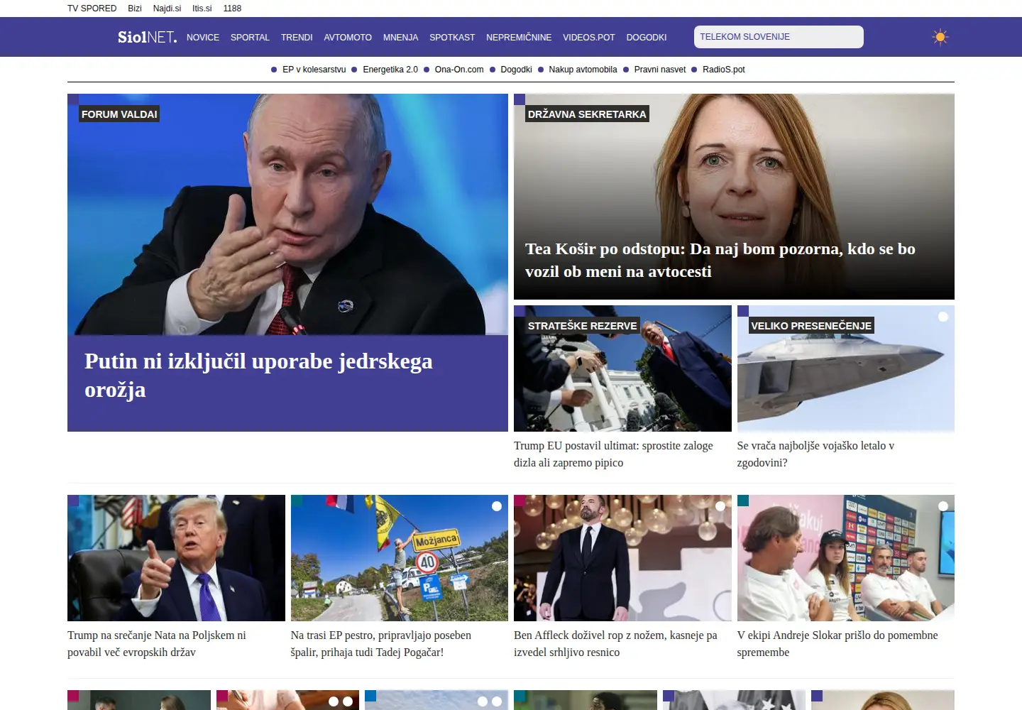 Screenshot of siol.net