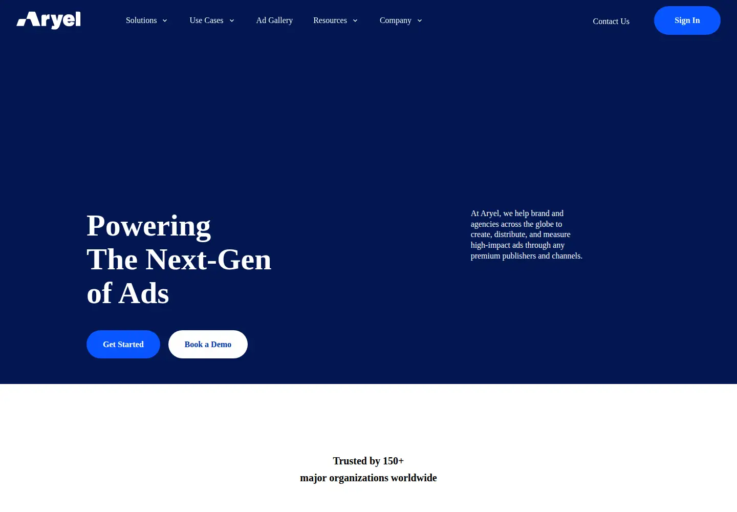 Screenshot of aryel.io