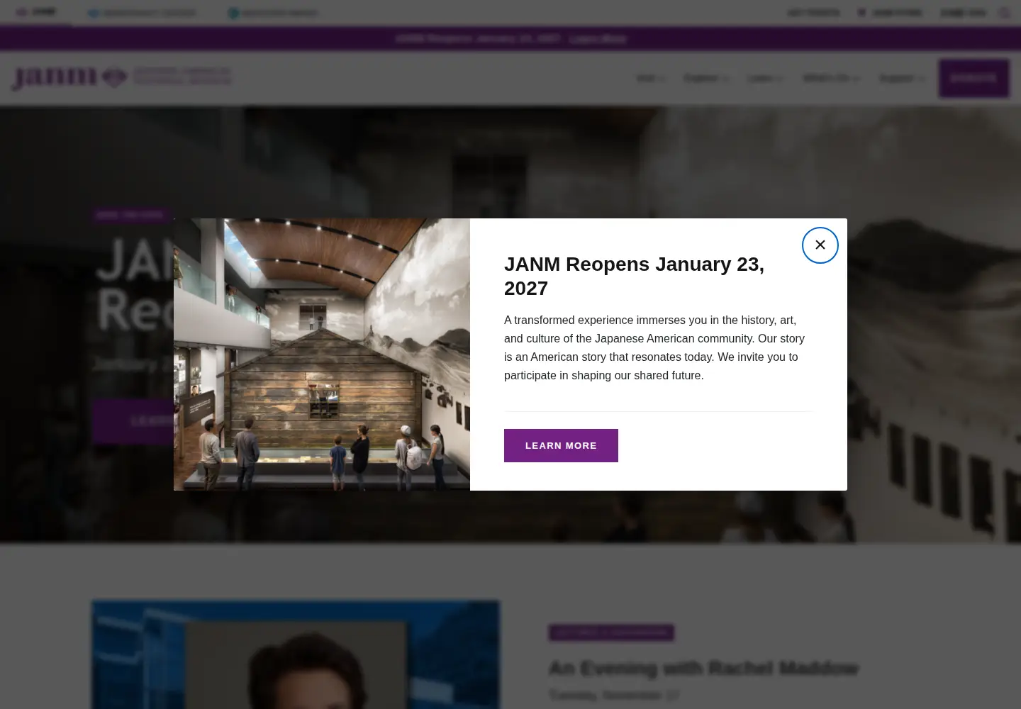Screenshot of janm.org